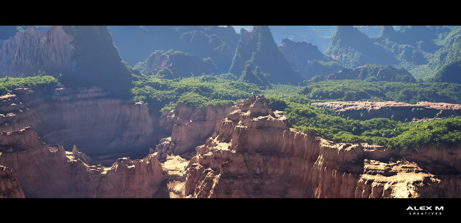 Завораживающие пейзажи в 3D от Alexm95