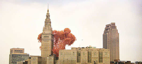 Мировой рекорд с воздушными шарами в Кливленде в 1986 году-10
