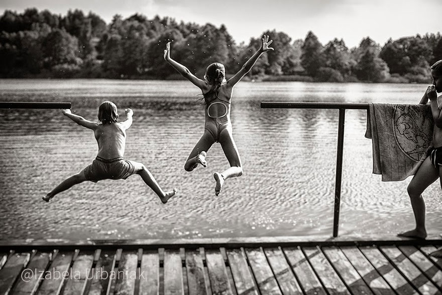 Летние каникулы в польской деревне - чёрно-белые фото-31