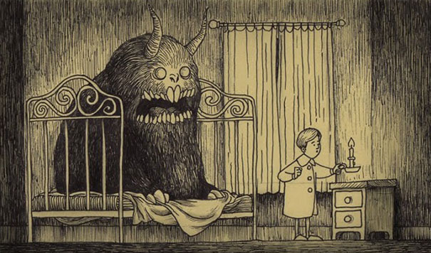 Страшные монстры из детских кошмаров в рисунках Джона Кенна Мортенсена