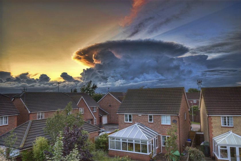учево-дождевые облака, Беверли, Англия