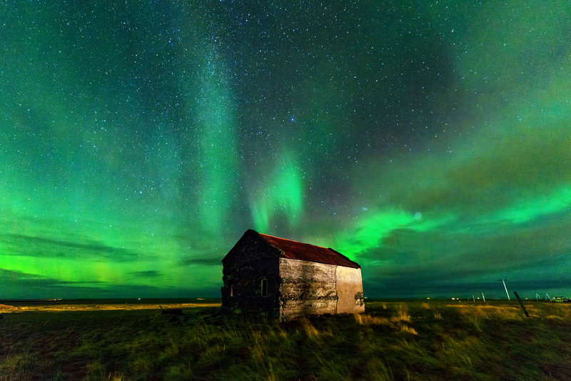 Северное сияние в Исландии