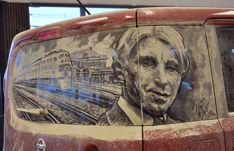 Художник превращает грязные автомобили в произведения искусства (14)