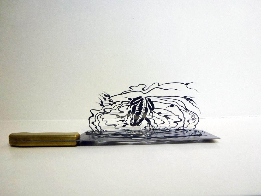 Искусство теней на мясницких ножах от Ли Хунбо