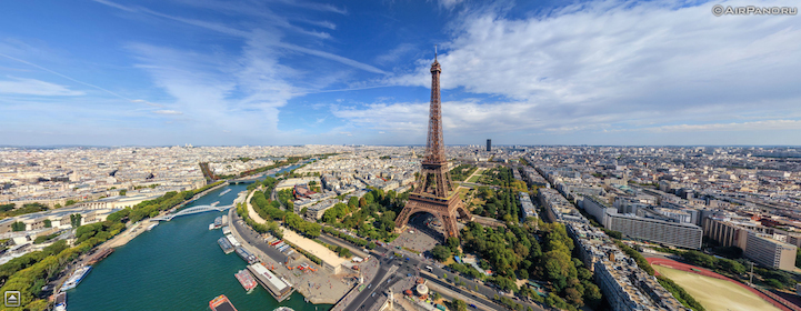 Невероятные 360-градусные воздушные панорамы городов по всему миру