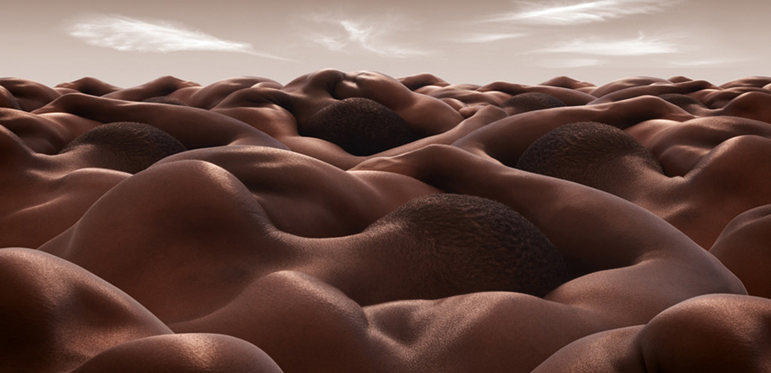 Пустынные пейзажи с обнажёнными телами в фотографиях Карла Уорнера