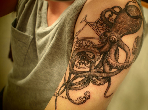 55 классных татуировок с изображением осьминога