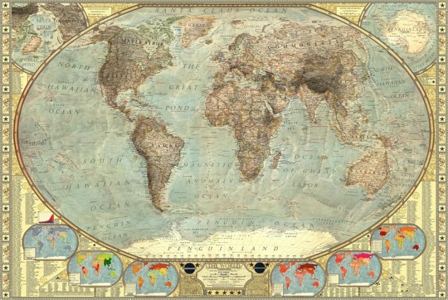 Карта мира в стереотипахs