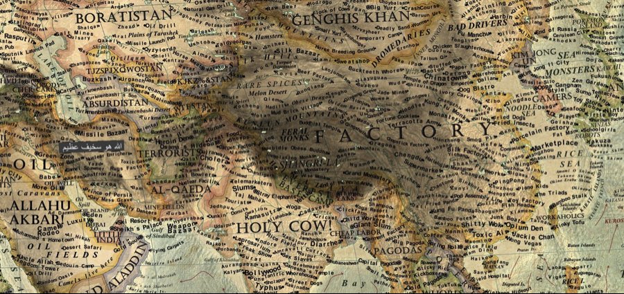 Карта мира в стереотипах