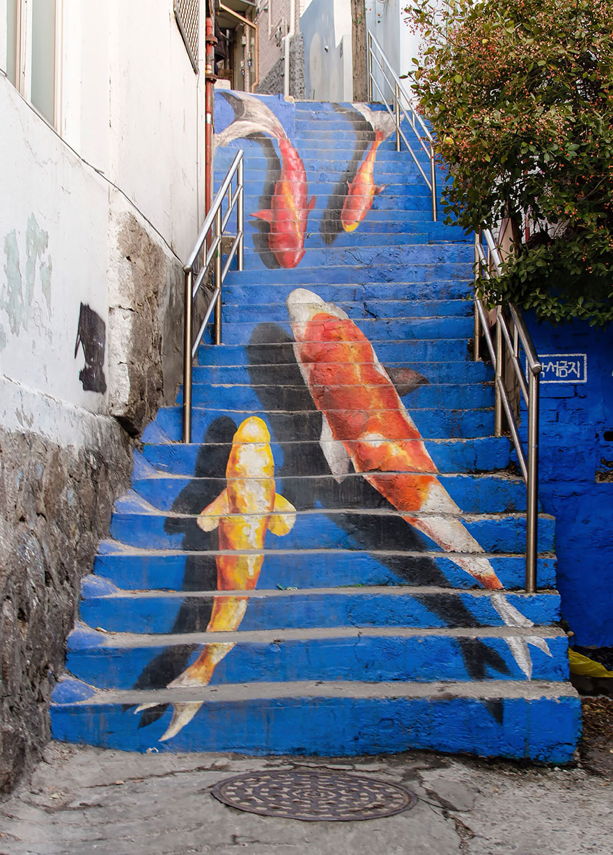 Самые красивые лестницы в уличном искусстве-2-1
