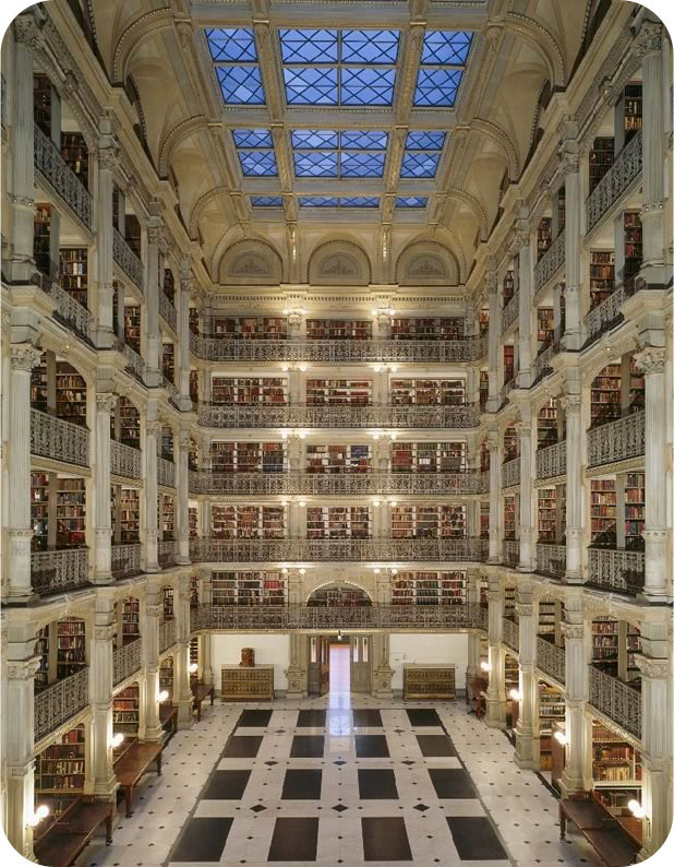 Библиотека Джорджа Пибоди, Балтимор, США