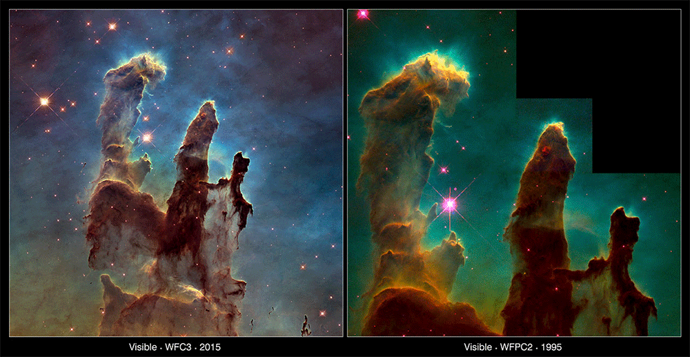 «Столпы творения» - новое культовое фото в высоком разрешении от НАСА 1