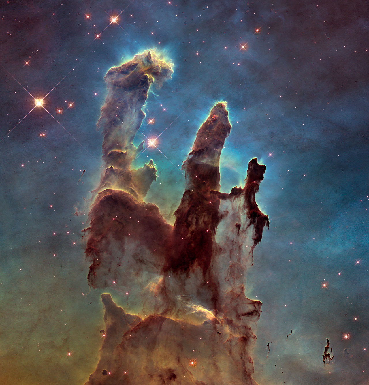 «Столпы творения» - новое культовое фото в высоком разрешении от НАСА 1