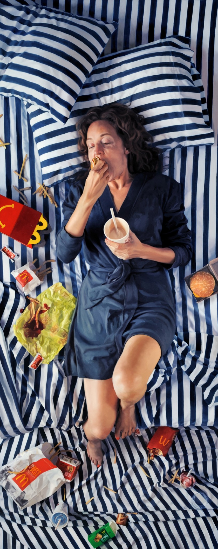 Женщины и еда в гиперреалистичных картинах Ли Прайс