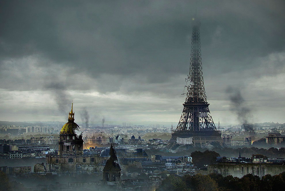 После апокалипсиса - Эйфелева башня, Париж, Франция