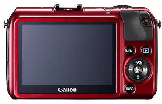 Canon EOS M, red back