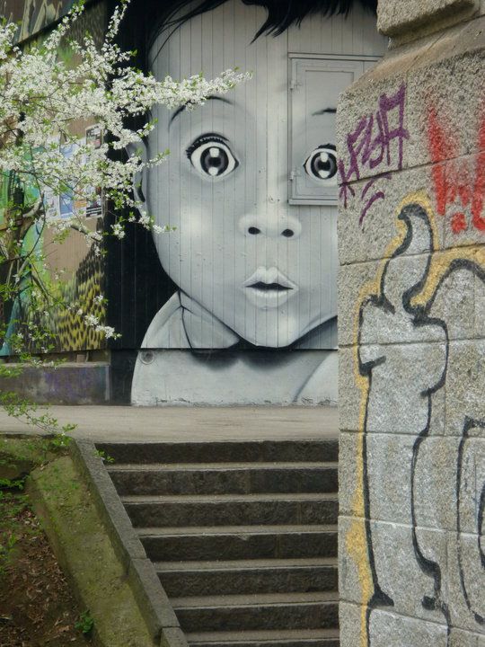 Street Art in Basel, Switzerland i Basel, Switzerland