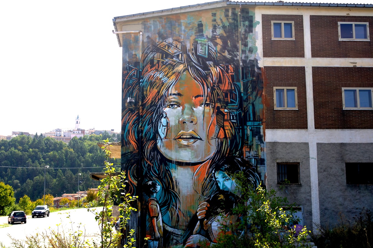 Street Art by Alice in Campobasso, Italy