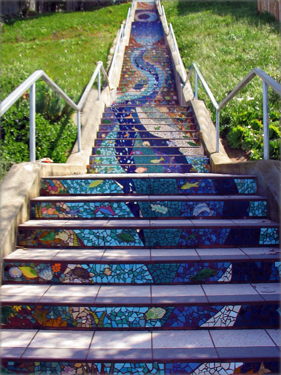 A Collection of Colorful Stairs