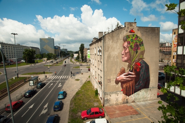 Уличное искусство в Лодзи, Польша
