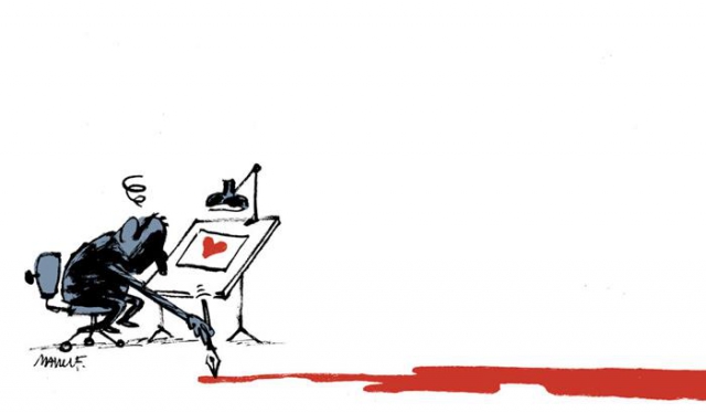 Перо сильнее меча: карикатуристы всего мира отдают дань памяти жертвам "Шарли Эбдо"