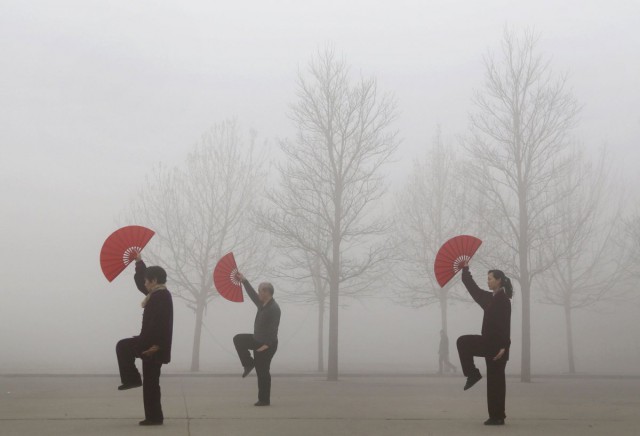 18 фотографий о степени загрязнённости воздуха в Китае