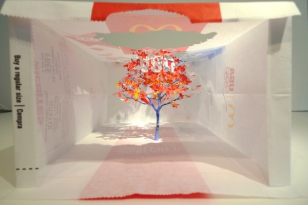 Деревья из бумажных пакетов Yuken Teruya