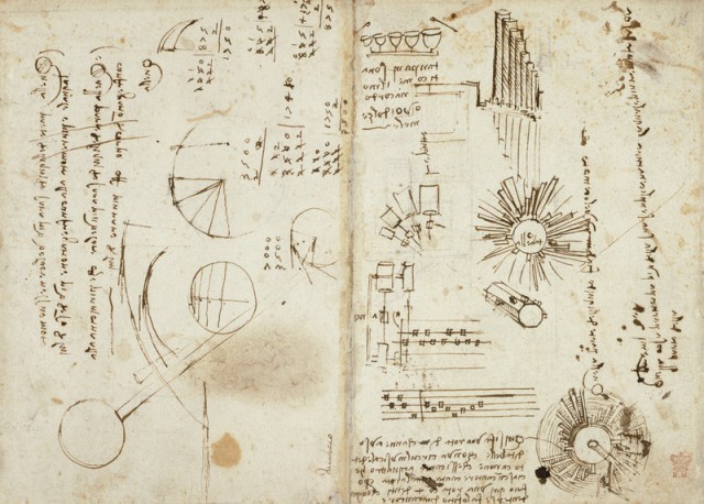 570 оцифрованных страниц из дневников Леонардо да Винчи опубликованы онлайн