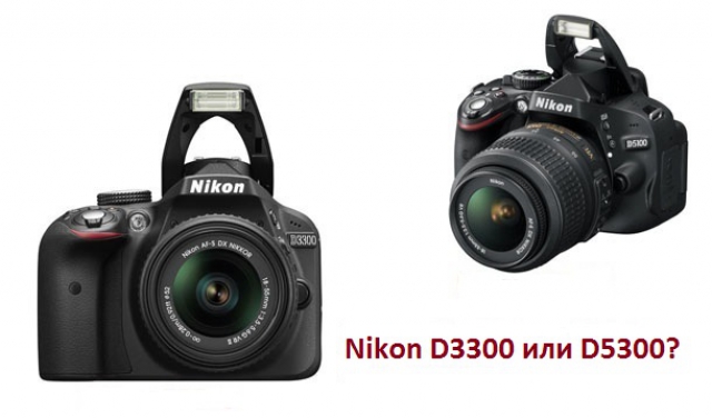 Сравнение зеркальных фотоаппаратов Nikon D3300 и D5300