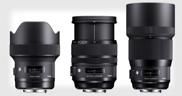 Sigma анонсирует новые объективы серии Art: 14мм F/1.8, 24-70мм F/2.8 и 135мм F/1.8