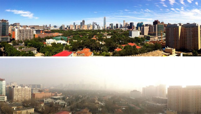 В Пекине приостановили работу заводов и автомобильное движение, чтобы показать жителям чистое небо