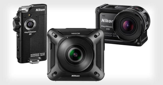 Экшн-камеры Nikon KeyMission для 360-градусной съёмки, записи видео в 4К и автопортретов