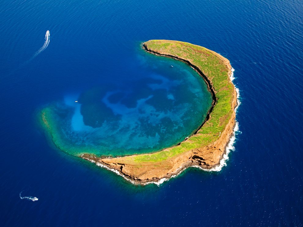 Остров в форме полумесяца, Гавайи, США