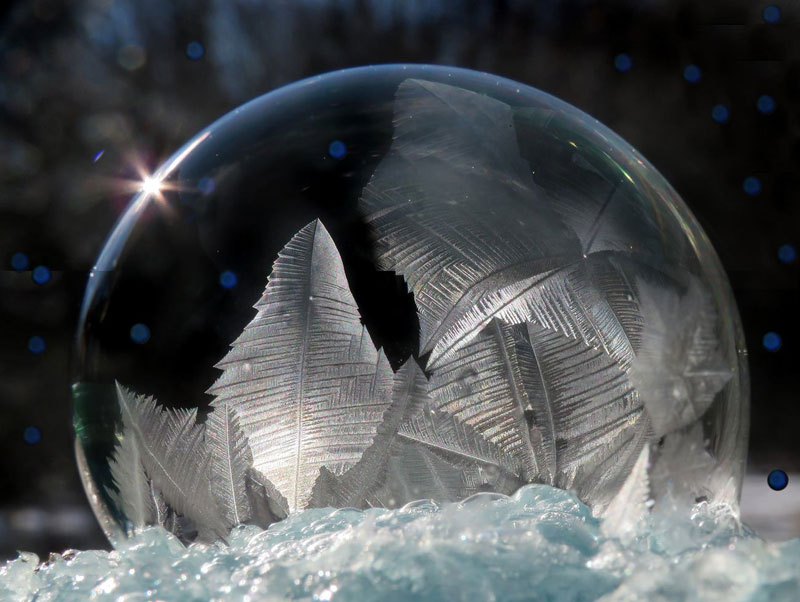Что произойдёт, если надуть мыльные пузыри на морозе - фото (12)