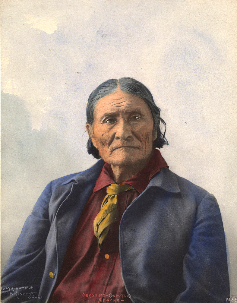 Джеронимо (Goyaale). Апач. 1898, фотограф Ф. A. Райнхарт