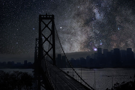 Ночные города без электричества в фотографиях Тьерри Коэна