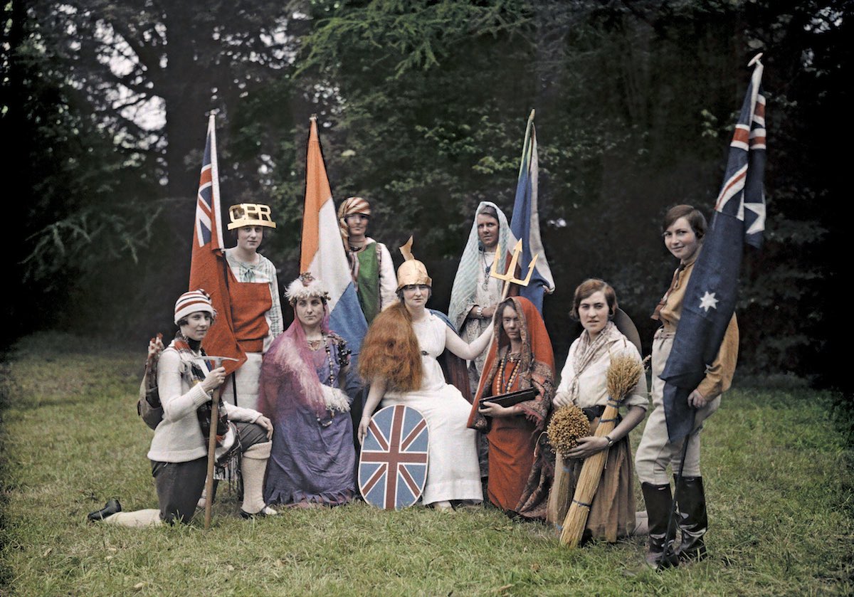 Редкие цветные ретро фотографии Англии 1928 года - 8