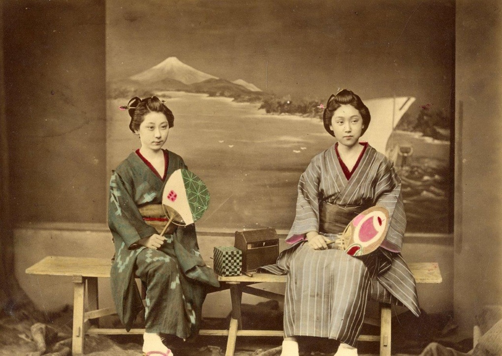 Samurai i geyshi tsvetnye fotografii Yaponii 3