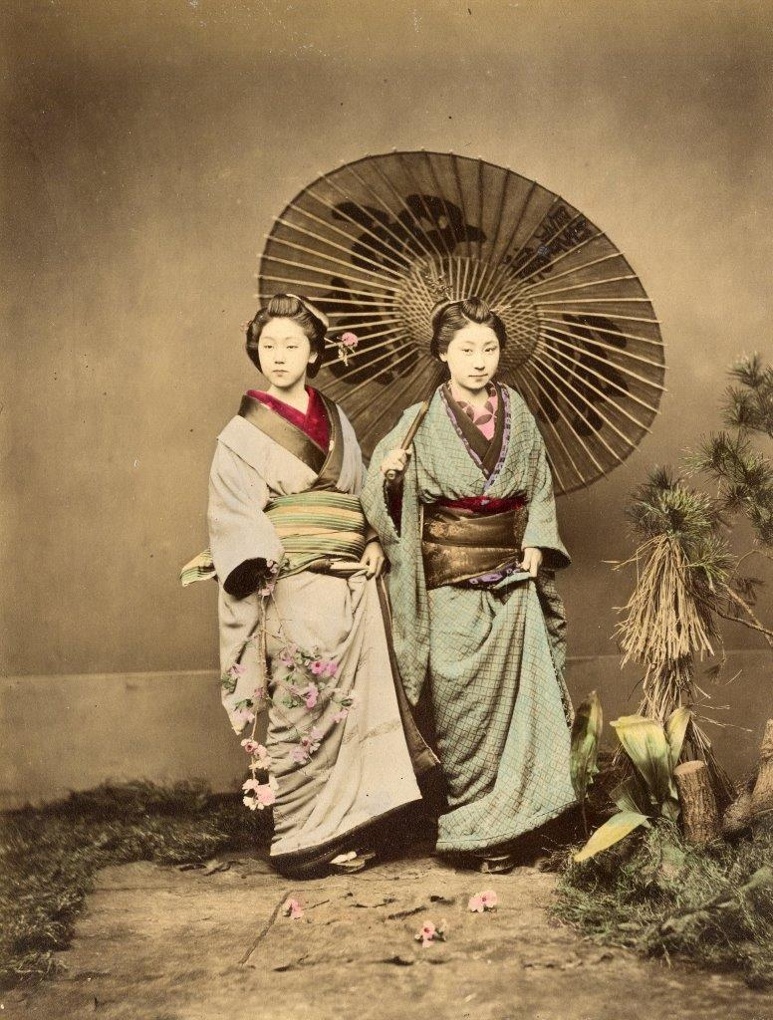 Samurai i geyshi tsvetnye fotografii Yaponii 6