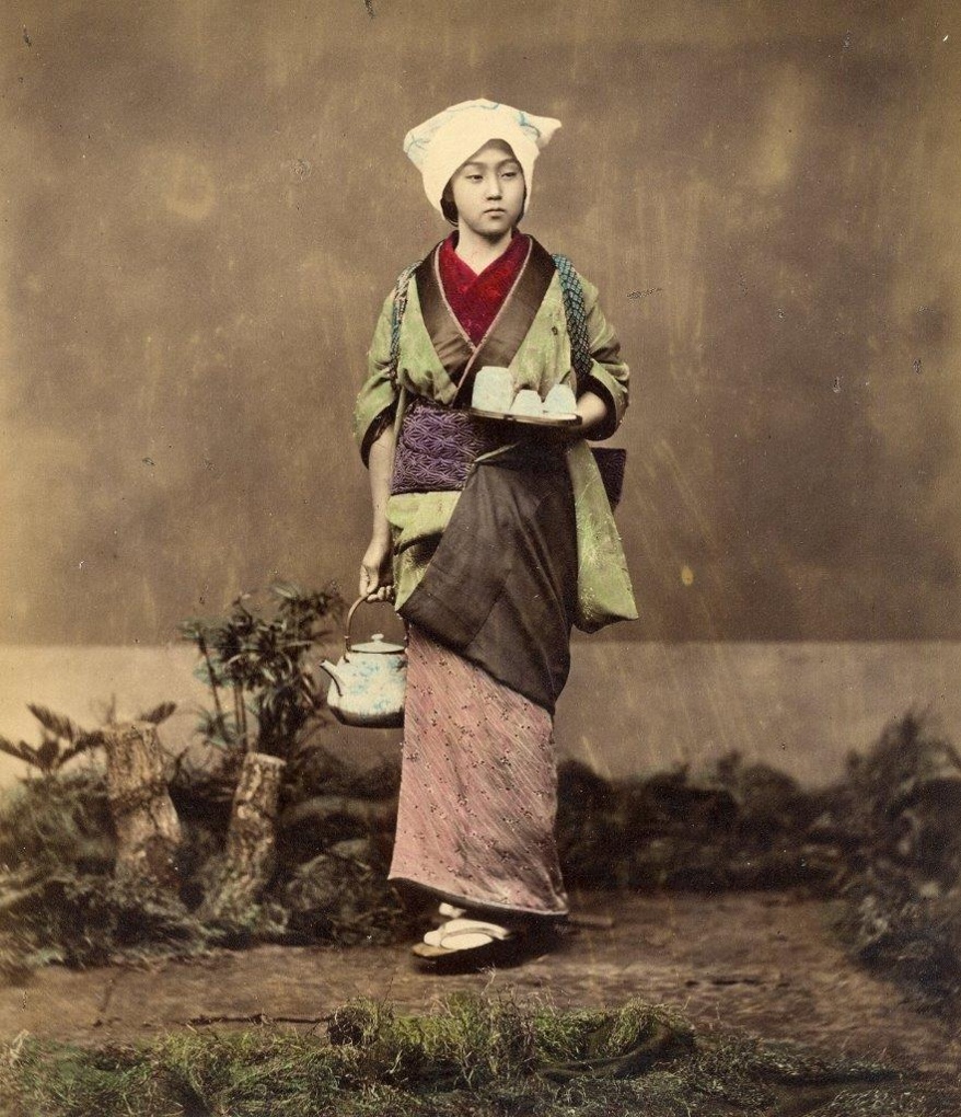 Samurai i geyshi tsvetnye fotografii Yaponii 7