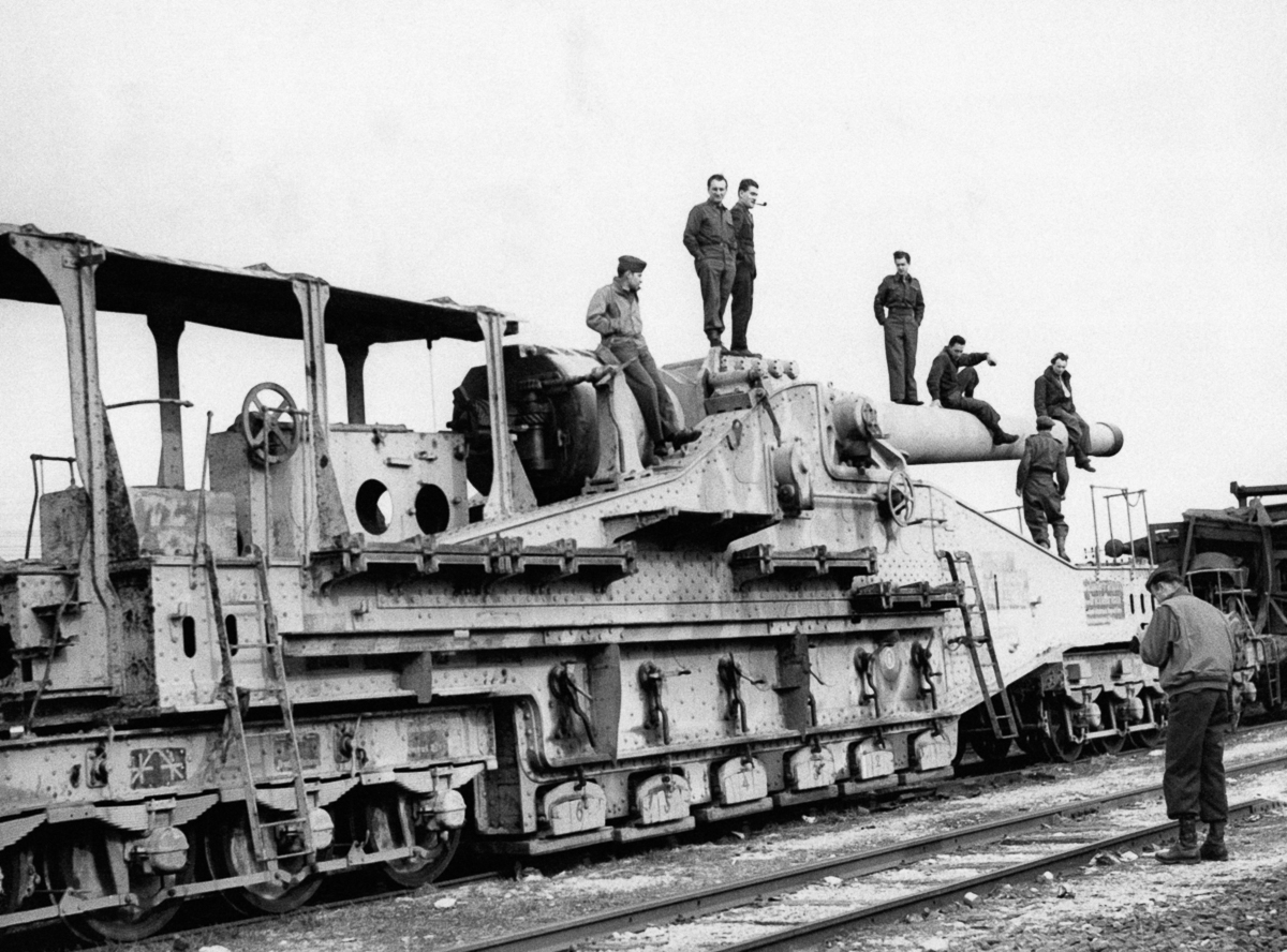Железнодорожная артиллерия ретро фотографии - 14