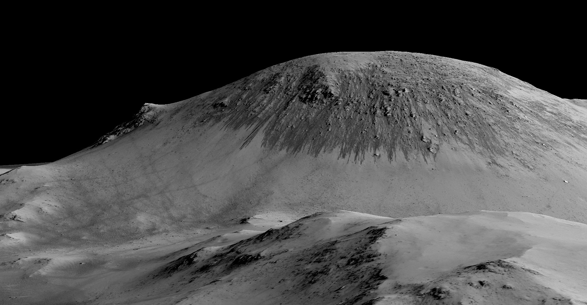 zhidkaya voda na Marse fotografii NASA 2