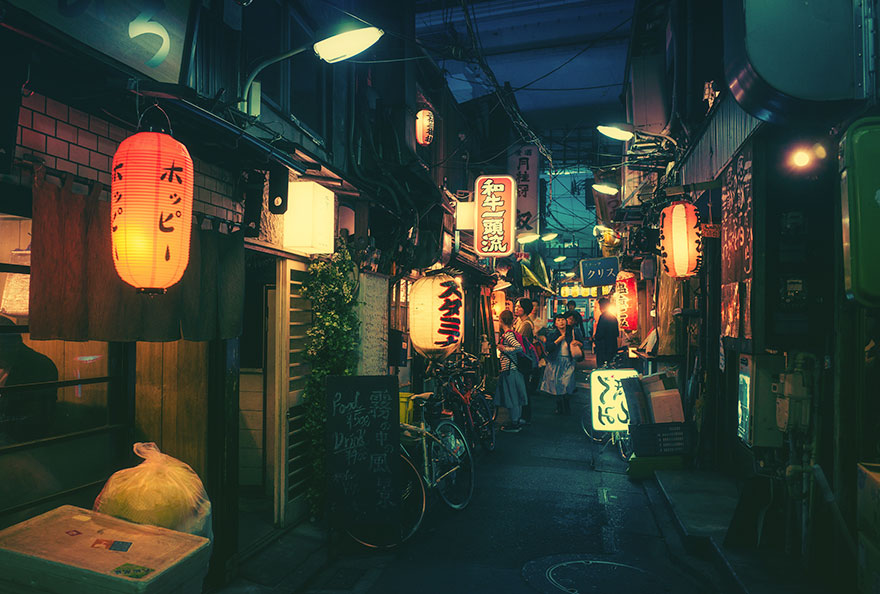 Волшебные уличные фотографии ночного Токио от Масаси Вакуи-25