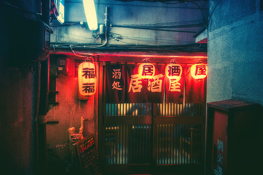 Волшебные уличные фотографии ночного Токио от Масаси Вакуи-16
