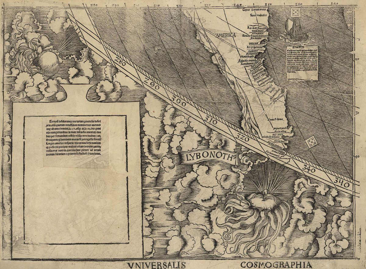 Карта Вальдземюллера 1507 года, в которой открыли «Америку» 1