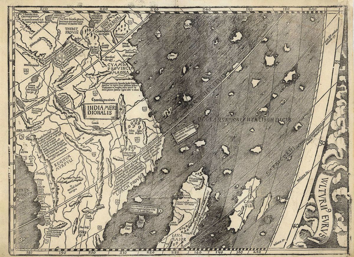 Карта Вальдземюллера 1507 года, в которой открыли «Америку» 10