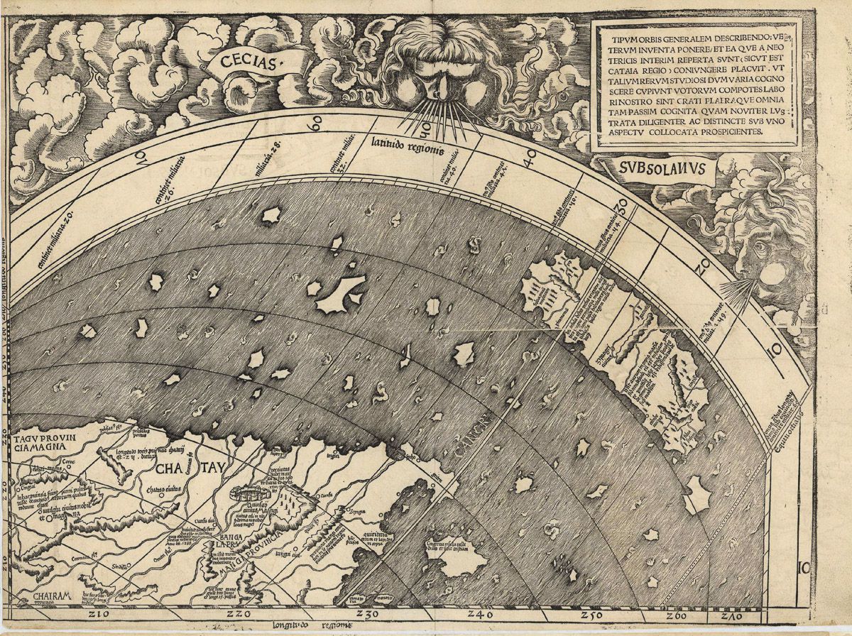 Карта Вальдземюллера 1507 года, в которой открыли «Америку» 6