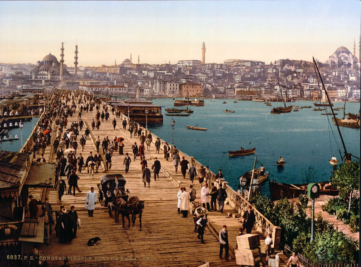 Цветные открытки Константинополя 12