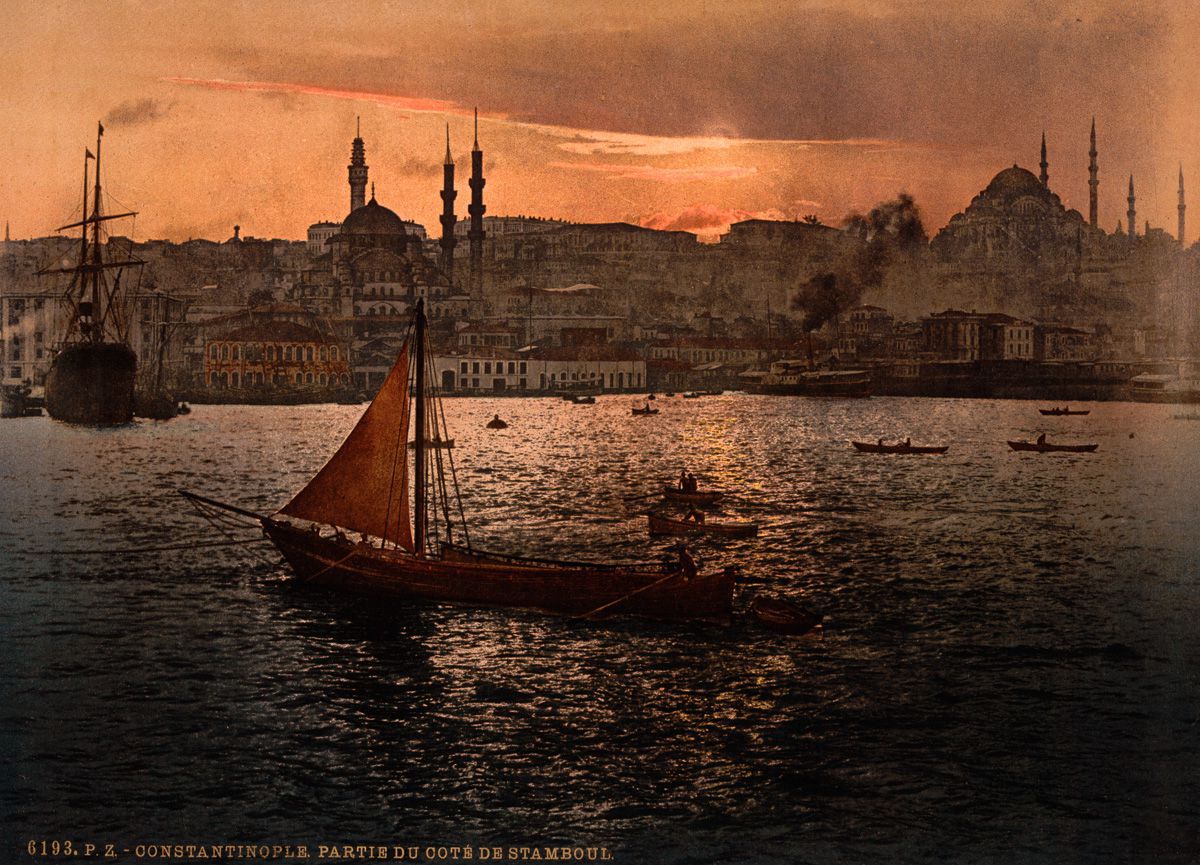 Цветные открытки Константинополя 17