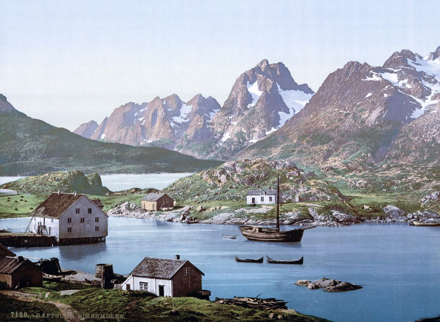 Старинные цветные открытки Норвегии 17